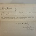 Antique 1886 Minnesota Land Deed Document-stevens County-signed History Ephemera