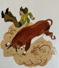 Vintage 1975 Whitman Tiny Western Rodeo Press Out Punch Out Book Unpunched