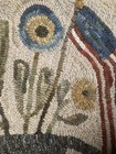Patriotic Primitive Hand Hooked Rug Urn And Flowers Liberty