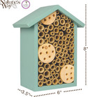 Mason Bee House Pollinator Bee Hotel Garden Solitary Bee Nesting Box