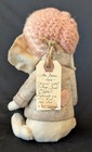 The Vingage Elephant W snowflake Rose Ooak Handmade By Alla Bears
