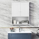 Bathroom Storage Cabinet Wall Mounted  Wooden Over The Toilet Space Saver Wit   