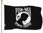 Combo Pack Usa American Flag   Pow mia Flag 3x5 Ft Printed 100d Not Forgotten