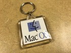 Gift Idea  Apple Computer Macintosh __ Keychain __ With __ Colorful Rainbow Logo