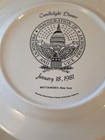 Mint 1981 Reagan Bush Inaugural Dinner Plate Mottahedeh Shenango Gold Eagle Usa