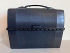 Vintage Thermos Black Lunch Box Domed Top