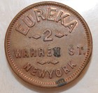 1863  Civil War Token  630n-4a-  M s brown- New York  Ny - Storecard