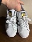 Adidas Superstar Eg4958 Mens 9 Basketball Shoes Cloud White Core Black Sneakers