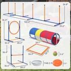 Pawhut Dog Agility Training Equipment  12-piece Dog Obstacle Course