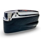 Vintage Ronson Varaflame Lighter Black Leather Wrap W  Box Tested Works