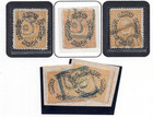 Turkey 1865 Ottoman Triple Box 4 Cancels  magnisa  In Blue On Duloz Issues