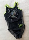 Simone Biles Gk Elite Gymnastics Leotard Neon Fireworks Silver Bling Usa Size Cm