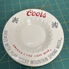 Vintage Coors Beer Ashtray - White