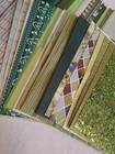 Lot Of Green 12 x12  Cardstock   Scrapbook Paper - Specialty 