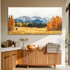 Slycay Large Snow Mountain Canvas Wall Art Prints  Nature Forest Landscape Go   