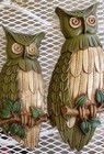 Vintage 1969 Sexton Owl Wall Metal Plaque Cast Aluminum Mcm Retro Green