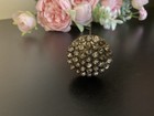 Antique Victorian Hat Stick Pin Rhinestones Round Cluster 11   