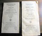 2x Vintage 1942-1948   Washington Game Fish Open Season And Catch Limits   Manuals