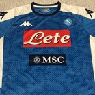 Nwot Ssc Napoli 2019-20 Kappa Home Soccer Jersey Size Medium