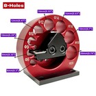 8mm-20mm 8-holes Adjustable Round Dowel Maker Jig Or Carbide Blades Woodworking