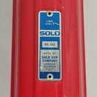 Vintage Solo Cone Cup Dispenser No 450 Chicago Metal Wall Mount Art Deco Red