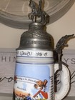 Vintage German Regimental Beer Stein With Lithopane Bottom