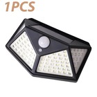 100 Led Solar Power Wall Light Pir Motion Sensor Waterproof Outdoor Garden Lamp