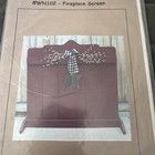 The Wooden Nail Primitive Wood Pattern Fireplace Screen