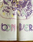 Bon Iver Original Promo Poster 17    X 22    Jagjaguwar Oop Purple Green Yellow Bear