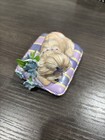 Hamilton Collection Pretty In Purple Shih Tzu Love Never Forgets Figurine  