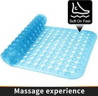 Bathtub Mat Non Slip  Bath Mats For Tub  Shower Mat With Drain Holes Suction Cup
