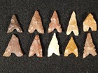 Big Lot Of Ten  Ancient Tidikelt Arrowheads 5 16