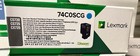 Lexmark 74c0scg 7 000 Page-yield Return Program Toner - Cyan New - Sealed 