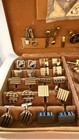 Vintage Mele Jewelry Box Cufflinks Collar Tips Mens Accessory Lot Collar Tips