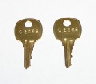2 - C256a Ami Rowe Jukebox Brass Replacement Cabinet Keys Fit Compx National