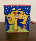 Vintage 1997 Schylling Tin Musical Wind Up Jack In The Box Circus Clown jester