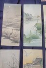 Lot Of 11 Vintage Antique Japanese Prints 8 x3 5  Paper