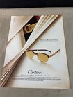 Cartier 1993 Magazine Advertisement Ad Precious Wood Eyewear The Art Of Being Un