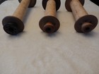 Vintage Antique Large Wood Spool Bobbin Industrial Textile Sewing Decor