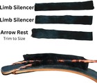 Traditional Bow Limb Silencers And Arrow Shelf Bow Silencing Kit