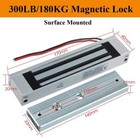 Door Access Control System Electric Magnetic Lock  2 Wireless Remote Controls