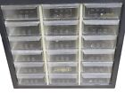 Vintage 18 Drawer Metal Akro-mils Small Parts Storage Organizer Cabinet Bin