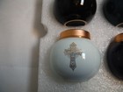 4 Small Memorial Urns With Storage Pouch