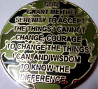 Gold Plate Camouflage Alcoholics Anonymous Aa 8 Year Medallion Coin Token Chip