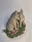 Hamilton Collection  eskimo Kiss  Playful Pups Vtg 90s Wolf Figurines 5   4  Exc 