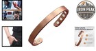 Copper Bracelet 6 8 Inches Unisex Magnetic Bangle Cuff Style-175