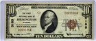 1929  10 The First National Bank Of Birmingham Alabama T1  Pc74