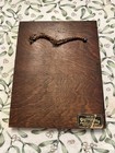 Framed Floral Garden Path Print Wood Wall Plaque  Portrait  Small  Single