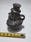 South American Vtg Antique Hand Made Native Pottery Figurative Vase Ooak Felted 