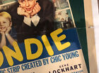 Blondie orig 1938 Halfsheet Movie Poster comic Art arthur Lake penny Singleton